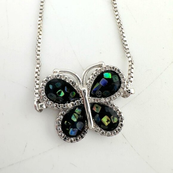 Abalone Butterfly Bolo Bracelet - Picture 8 of 11